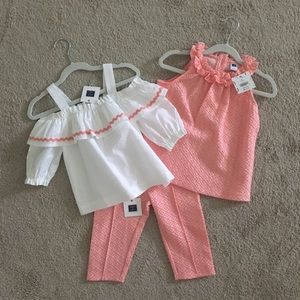 SOLD NWT! Janie & Jack 3 piece set (2 outfits!)